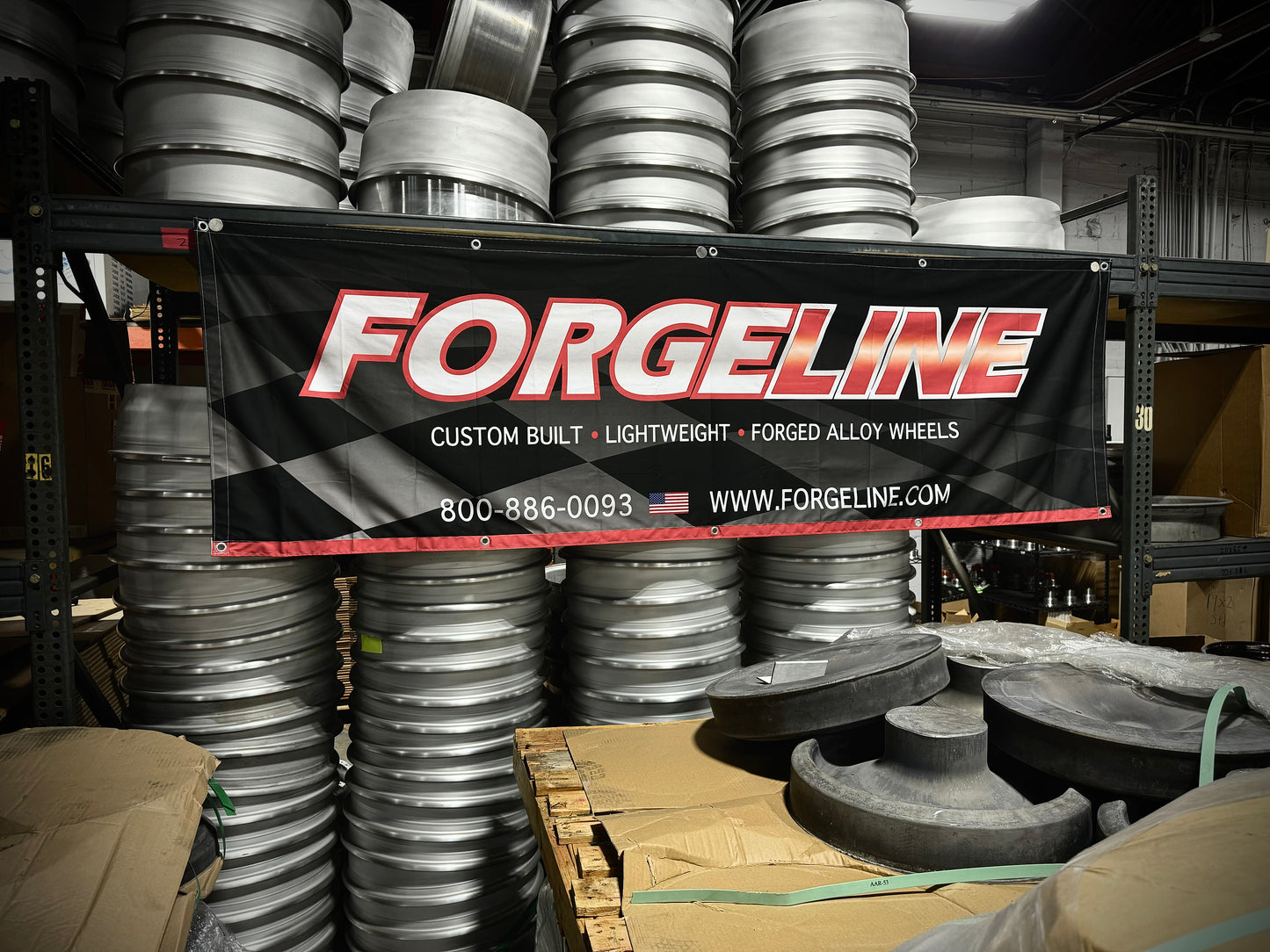 Forgeline Garage Banner 8x2.5ft