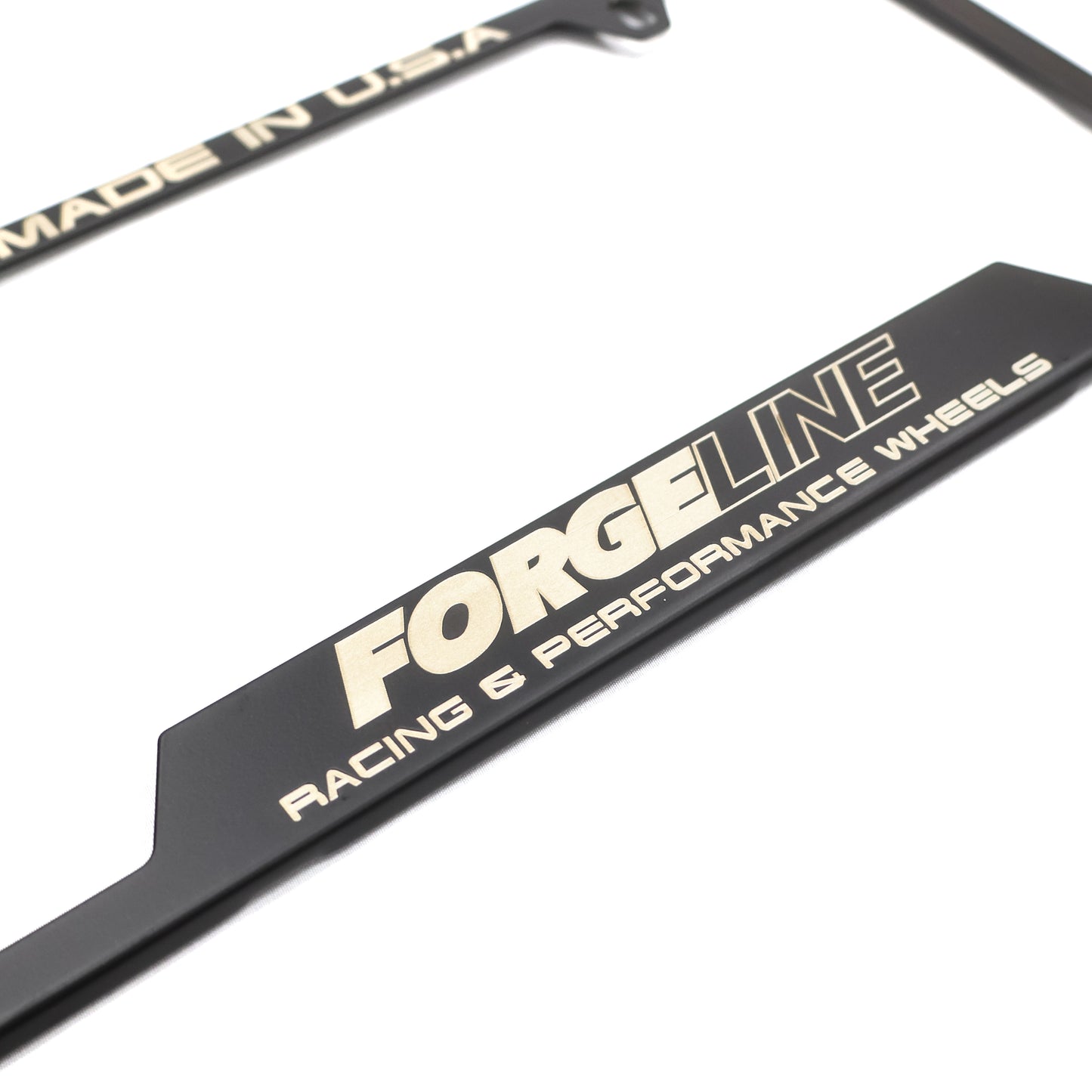 Premium Forgeline Laser Engraved Stainless Steel License Plate Frame
